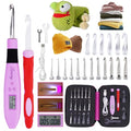 18 Size Counting Crochet Hooks Set Digital with Light up Crochet Hooks Set Ergonomic Soft Grip,Lighted Crochet Hook for Stitch & Row Counting - size: 18size