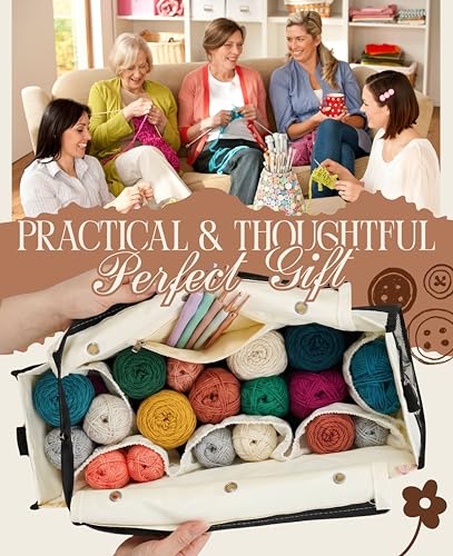 INNObeta Yarn Bag for Women, Crochet Knitting Storage Bag-Bee - color: Bee