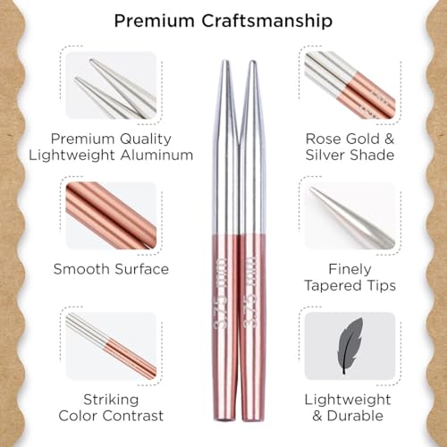 Knitter’s Pride Rosemist Interchangeable Needle Set 2""(5cm) - Mini