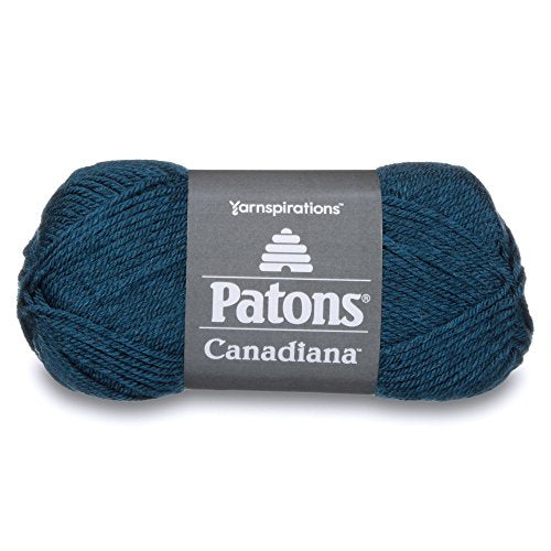 Patons Canadiana YARN, Teal Heather - color: Multicolor, size: 3.5 oz, 205 yds