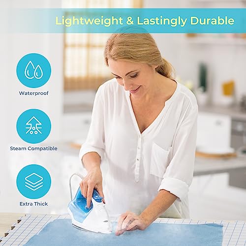 Yiitoll Blocking Mats for Knitting,Extra Thick Knitting Mat-9 Pack,100 Pins | Knitting Blocking Mats and Pins with Grid Lines,Crochet Blocking Board for Needlepoint or Crochet with Storage Bag - color: White Inch