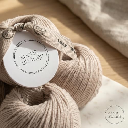 Lazy Wool - Merino Wool Blend No. 3 Light DK Yarn, 50g 109 Yards per Ball, 4-Pack (Dill) - color: Dill