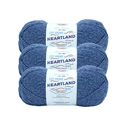 Part 2 | 3 Pack Heartland Solid Yarn (Carlsbad Caverns) - color: Carlsbad Caverns