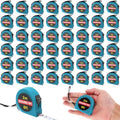 Copkim 50 Pcs 6 ft Mini Tape Measure Retractable Bulk,Lake Blue - color: Lake Blue