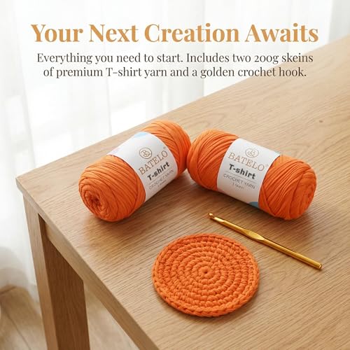 2 Pack T-Shirt Yarn for Beginner Crochet Bags/Basket/Coaster, 400g/144yds High Elastic Thick Polyester Fabric (Light Khaki+Coffee) - color: Light Khaki+Coffee