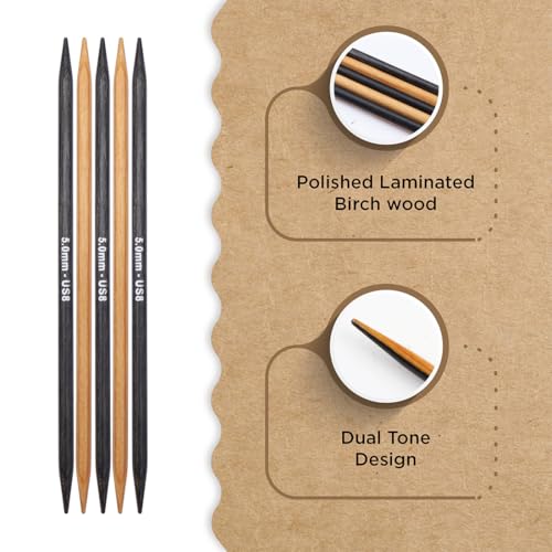 Knitter’s Pride Day & Nite Double-Point Needle 8""(20cm) - US 8(5mm) - size: 5.00mm