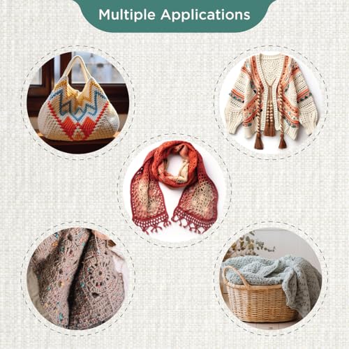 KnitPro Dreamz Deluxe Afghan/Tunisian Crochet Hook Set | 8 US Sizes (E to L) - size: Deluxe