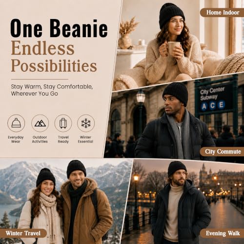 Yacht & Smith Wholesale Beanie and Glove Winter Bulk Kit, Kids Adults Bulk Sets, Homeless Donation Shelters - color: 12 Pack Adults (Black Faux Fur Sherpa)