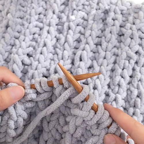 7 Pairs Bamboo Knitting Needles Set, Smooth Long Wooden Knitting Needles Single Point Straight Wood for Scarves, Blankets, Hats – Gift for Knitting Enthusiasts/Beginners - color: Single needle