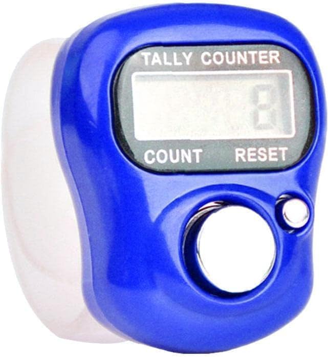 Electronic Finger Counter Display Counter LED Digital Row Counter, Handheld Number Click Counter, Electronic Finger Counter Hand Tally Counter with Ring for Counter Counters Accessories