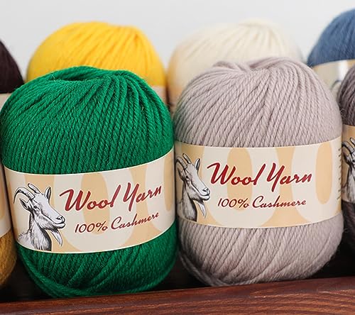 100% Cashmere Wool Yarn (Pack of 10) by Yonkey Monkey 500gr Imported Knitting Crochet (Orange 06) - color: Orange 06