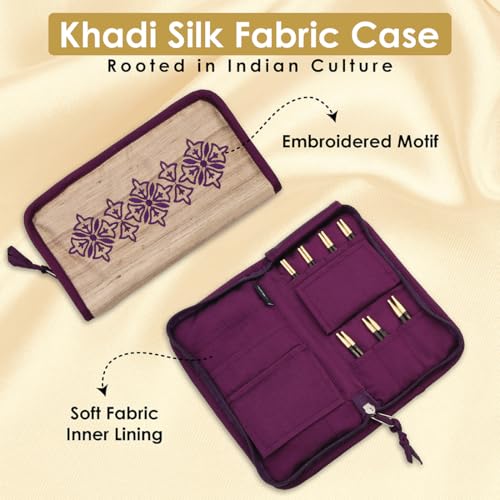 Lantern Moon Bliss Interchangeable Circular Knitting Needle Set 4" (10cm) | 7 US Sizes (2.5 to 10) - size: Bliss