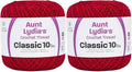 Coats Crochet Red Heart Classic Crochet Thread, 10, Cardinal (Pack of 2) - color: Cardinal, size: 2 Pack