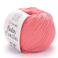 YarnArt Baby Cotton Yarn - Soft Knitting Yarn for Baby & Summer, 50% Cotton 50% Acrylic, 1.76 Oz, 180.44 Yds, Ideal for Amigurumi & Crochet Projects (420) - color: 420