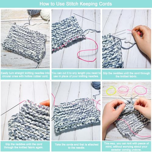 Rubber Tube Cord 54 Yards 2mm Light Turquoise Stitch Keeper with 1mm Hole | Tubing Knitting Barber Cord Hollow Rubber Pipe with Spool for Knitting Projects Jewelry Making and Bead Creations - color: Light Turquoise