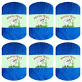 Sunny Cat 100% Pure Merino Wool Yarn for Knitting – 6pcs Merino Wool Yarn for Knitting and Crocheting – 1.8oz(10.8oz) Wool Skeins – Light/DK Weight –130yrds (780yrds Total) (39 Royal Blue) - color: 39 Royal Blue