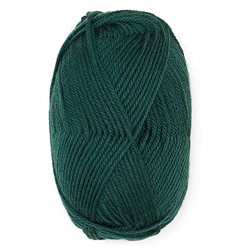 100% Superwash Wool Yarn 3 Skeins 150g DK Weight Knitting Crochet Green | Sourced from Peru for breathable warmth and 327yd total length per 150g pack ideal for soft baby garments hats and sweater - color: Green