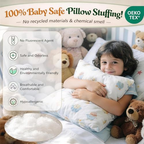 6 lb Polyfill Stuffing for Stuffed Animals, Pillows and Couch Cushions | Fluffy all-new PP cotton fiberfill for crochet crafts, cloud decor, plush toys, pillows and couch cushion refills. - color: 6lb PP Cotton Stuffing Clean White