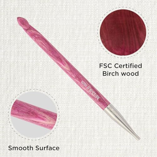 KnitPro Dreamz Afghan/Tunisian Crochet Hook | US Size M (9mm) - size: M (9.00 mm)