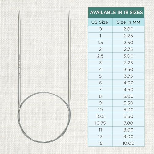 KnitPro Stelo Lace Circular Needles 16" (40cm) | US Size 3 (3.25mm) - size: US Size 3 (3.25mm)