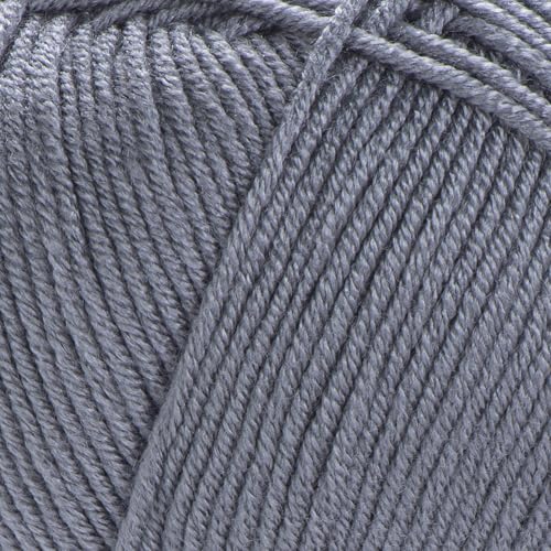 1 Skein YarnArt Adore, Antipilling Yarn, 100% Antipilling Acrlylic, 100 g (3.5 oz), 280 m (306 yd), 3 : Light-DK, Gray - 347 - color: Gray - 347