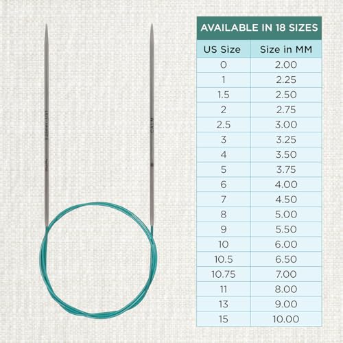KnitPro The Mindful Collection Fixed Circular Needles 16" (40cm) | US Size 1 (2.25mm) - size: US 1 (2.25mm)