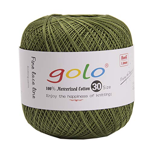golo Crochet Thread for Hand Knitting Green Yarn 3346 - color: 3346 Green