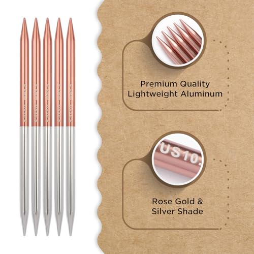 Knitter’s Pride Rosemist Double-Point Needle 6""(15cm) - US 10.5(6.5mm) - size: 6.50mm