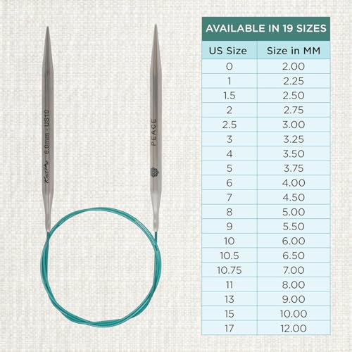 KnitPro The Mindful Collection Fixed Circular Needles 32" (80cm) | US Size 10 (6mm) - size: US 10 (6mm)