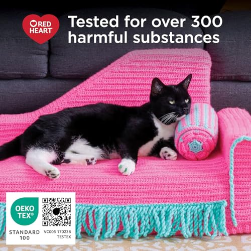 Red Heart Super Saver Yarn for Crocheting & Knitting, Blue, 3-Pack - color: Blue, size: 3-Pack