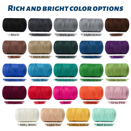 2 Pack Elastic Fabric T Shirt Yarn for Crocheting,Beginner Crochet Yarns with Polyester Spandex Blend,Total 800g/228yds Soft Tshirt Yarn for Crochet Crafts/Bags/Baskets (2 Sapphire Blue) - color: 2 Sapphire Blue