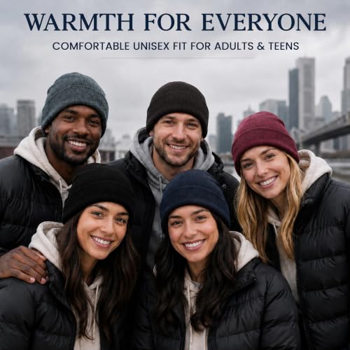 Yacht & Smith Wholesale Beanie and Glove Winter Bulk Kit, Kids Adults Bulk Sets, Homeless Donation Shelters - color: 180 Packs Adult Assorted Beanies