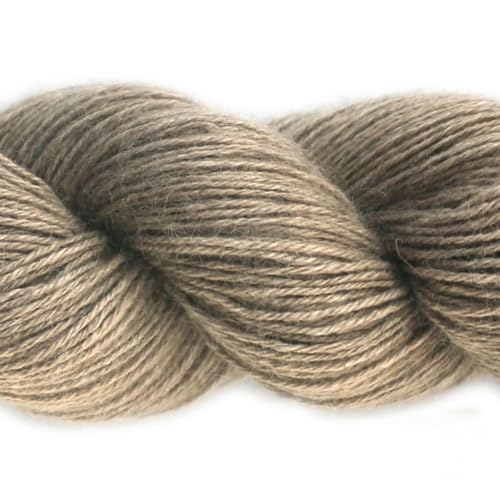 5 Skeins Lotus Yarns Mink & Cashmere Blend Knitting Yarn Skein Soft Crochet Yarn for Fingering Sweater, Scarves, Hats, and Craft Projects Mimi Plus (05-Camel) - color: 05-Camel