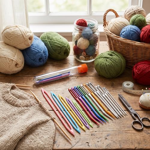 Assorted Yarn Needles Darning Tapestry Large Sewing Eye Weaving Needle | Big Darning Crochet Wool Finishing Knitting Needles for Thick Bulky Yarn