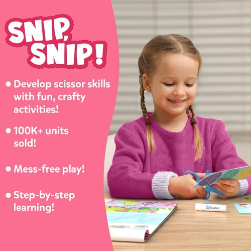 Skillmatics Snip Snip Unicorns & Princesses, Scissor Skills, Felt Craft Kit | Cutting Activity, Safety Scissors, Fine Motor Skills for Preschool, Screen-Free, Learning Toy, Girls & Boys Ages 3, 4, 5, 6 - style: 4. Unicorns & Princesses
