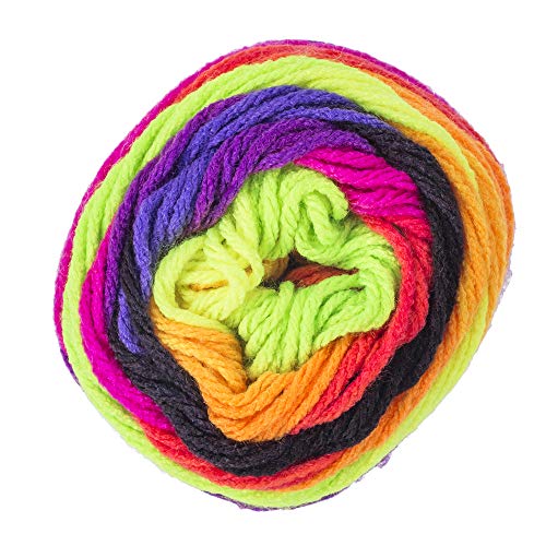 RED HEART Super Saver Yarn, 5 ounces, Bright Stripe (pack 3) - color: Bright Stripe, size: 1 Pack