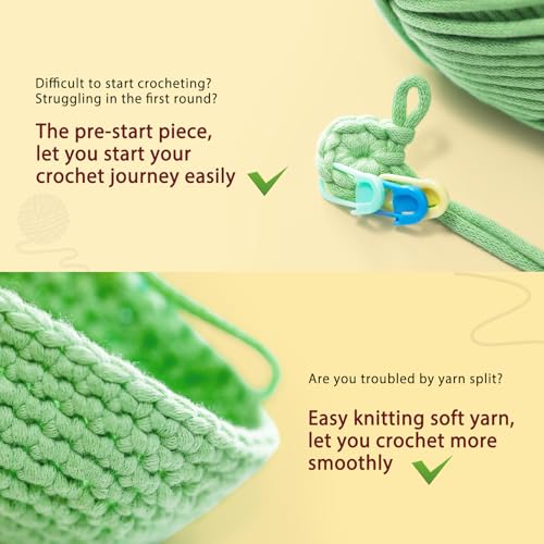 CrochetBox Crochet Kit for Beginners Adults - Raccoon Starters Crochet Kit, Beginners Crocheting Kitting for Adults Teen, Craft Gifts with Crochets Yarns, Hook, Step-by-Step Video, Instruction - color: Raccoon