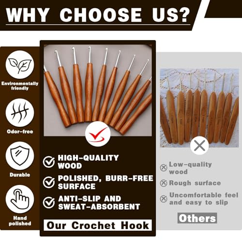 Nitlak 3 Pcs Crochet Hooks, Aluminum Ergonomic Crochet Needles for Knitting | (1.5mm/2.5mm/3.5mm) Aluminum Ergonomic Crochet Hooks Kit for Arthritic Hands, Crochet Kit for Beginners Knitting - size: 3 Size-1.5mm/2.5mm/3.5mm
