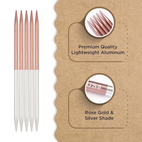 Knitter’s Pride Rosemist Double-Point Needle 6""(15cm) - US 8(5mm) - size: 5.00mm