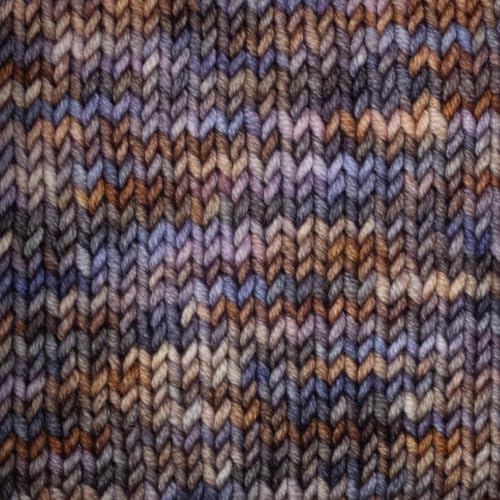 KnitPro Symfonie DK Weight Merino Wool Yarn 240yds, 100g, Mulberry Mud | 100% Extrafine Merino, Hand Dyed, OEKO-TEX Certified, Superwash, Colorfast, #3 Yarn Skein for Knitting & Crochet - color: Mulberry Mud