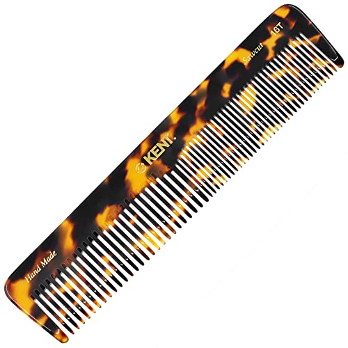 Kent 16T TY Fine and Wide Tooth for Daily Grooming,Handmade Styling Comb for All Hair Types,Wet or Dry Hair Detangling Comb for Men and Women,Saw Cut Hand Polished,Made in England - color: Yellow Tokyo, size: 2 Pack