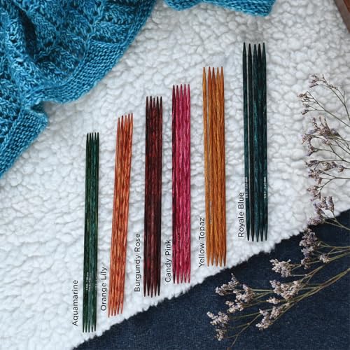 KnitPro Dreamz Double Pointed Needles 8" (20cm) | US Size 5 (3.75mm) - size: US 5 (3.75mm)