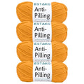 Estako DailyKnit-DK Anti-Pilling Soft Yarn, DK 3, Mustard Yellow, 4-Pack | crocheting projects, 100% acrylic, light weight, 400 g, 1092 yds, baby blankets, amigurumi, granny squares, machine washable - color: 80020 - Mustard Yellow, size: Pack Of Four