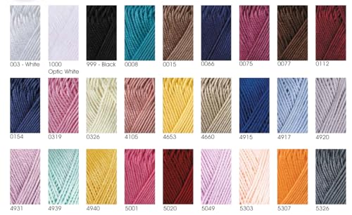 YarnArt Begonia 100% Cotton, Pure Premium Soft Cotton for Knitting Crochet and Amigurumi, Shiny Colors 1.76 Oz (50g) / 185 Yrds (169m) (5307) - color: 5307