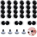 MUCUNNIA 100PCS 14mm Moon Safety Eyes for Crocheting with Washers Clear Safety Eyes for Amigurumi 3D Moon Crochet Eyes Doll Eyes for Animals Teddy Bear Crochet Toy Christmas Decorations - size: 14mm