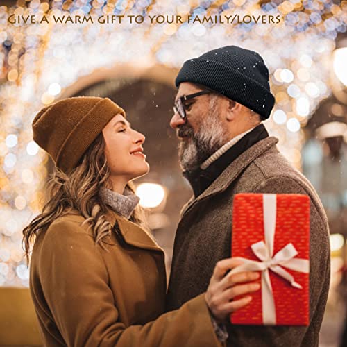 100% Cotton Beanie Hat Winter Hats Women Men Warm Knit Beanies | Double Layer Warmth ,Ultra-Soft Itch-Free Pure Cotton Knitted, Cuffed & Uncuffed Fisherman Slouchy Skull Cap for Womens Mens - color: 1pcs Blue