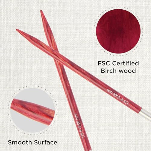 KnitPro Dreamz Fixed Circular Needles 16" (40cm) | US Size 8 (5mm) - size: US 8 (5mm)