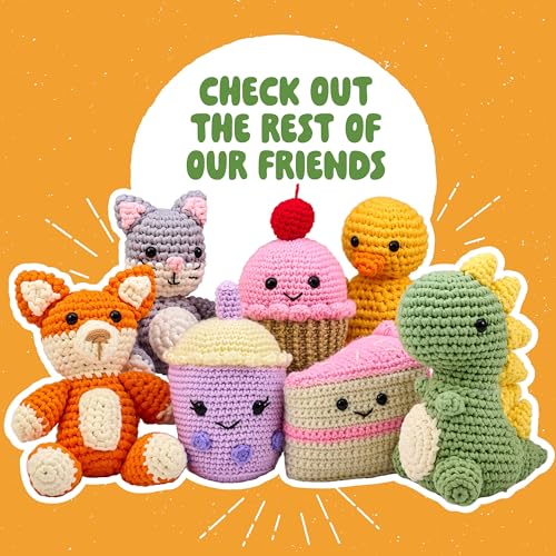Bucilla Complete Crochet Kit, Dion The Dog, 5" - color: Dion the Dog