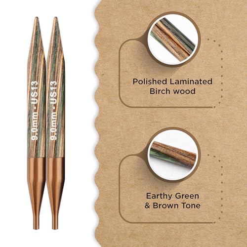 Knitter’s Pride Terra Interchangeable Needle 4""(10cm) - US 13(9mm) - size: 9.00mm