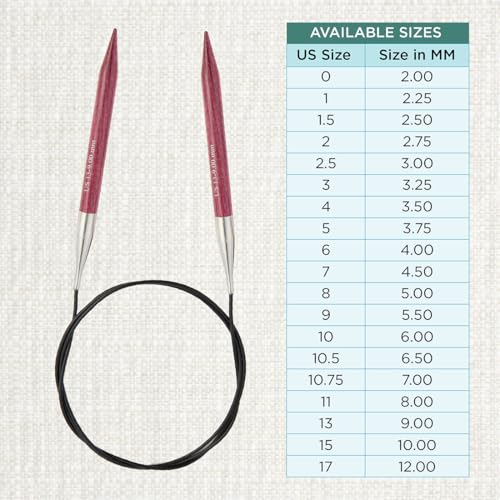 KnitPro Dreamz Fixed Circular Needles 16" (40cm) | US Size 13 (9mm) - size: US 13 (9mm)